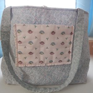 Hand made quilted Spring Tote
